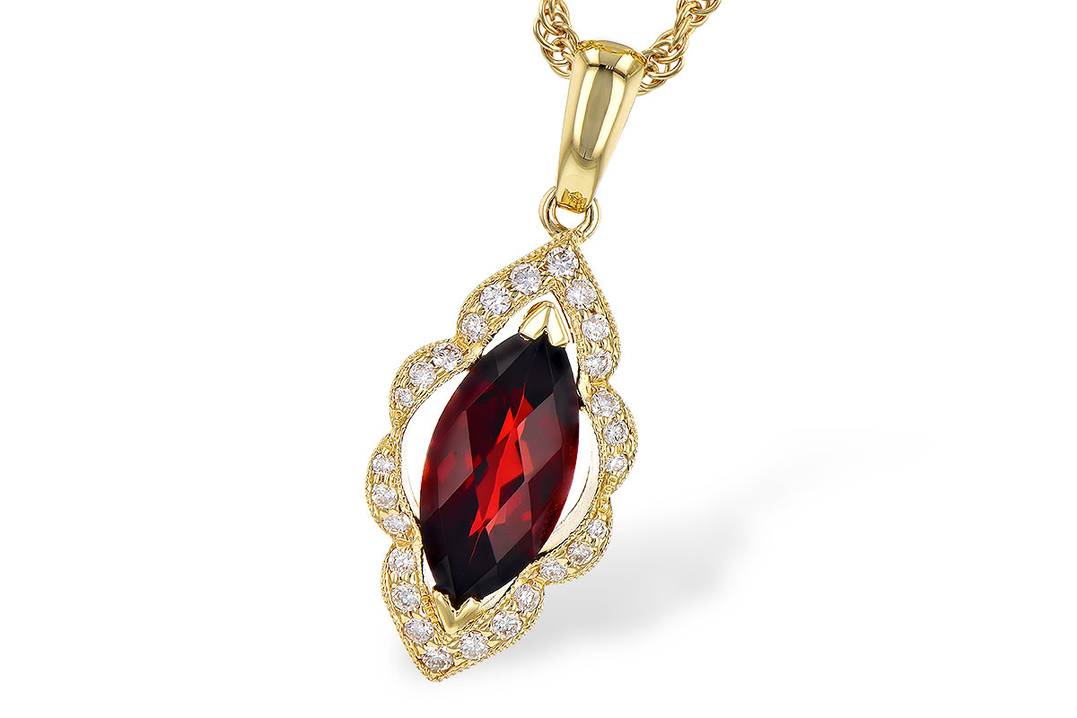 M282-25653: NECK 1.25 GARNET 1.36 TGW