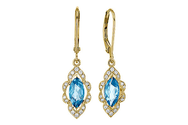 M282-25726: EARR 1.02 TW BLUE TOPAZ 1.17 TGW