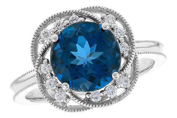 M283-12080: LDS RG 2.90 LONDON BLUE TOPAZ 3.05 TGW (9MM LBT)