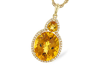 M283-13862: NECK 5.70 TW CITRINE 5.85 TGW (13x11 OVAL)