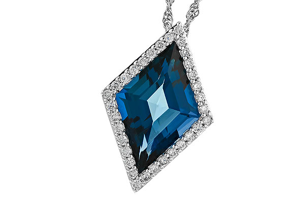 M283-15708: NECK 3.04 LONDON BLUE TOPAZ 3.20 TGW