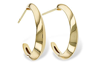 M284-02044: GOLD EARRINGS (25MM)