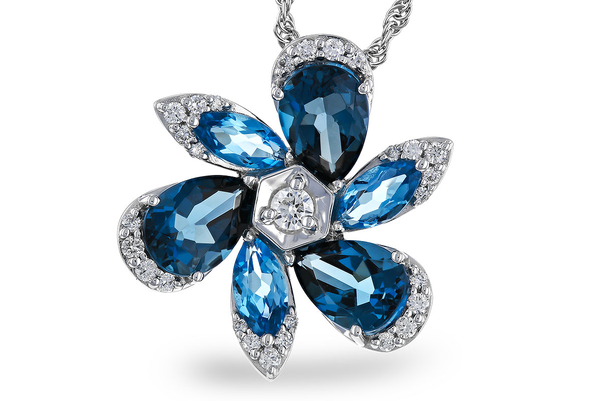 M284-03853: NECKLACE 3.03 BLUE TOPAZ 3.22 TGW