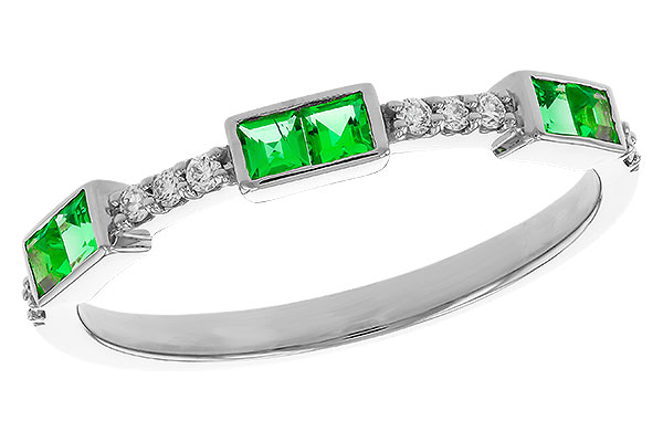M284-04799: LDS WED RG .23 TW EMERALD .30 TGW