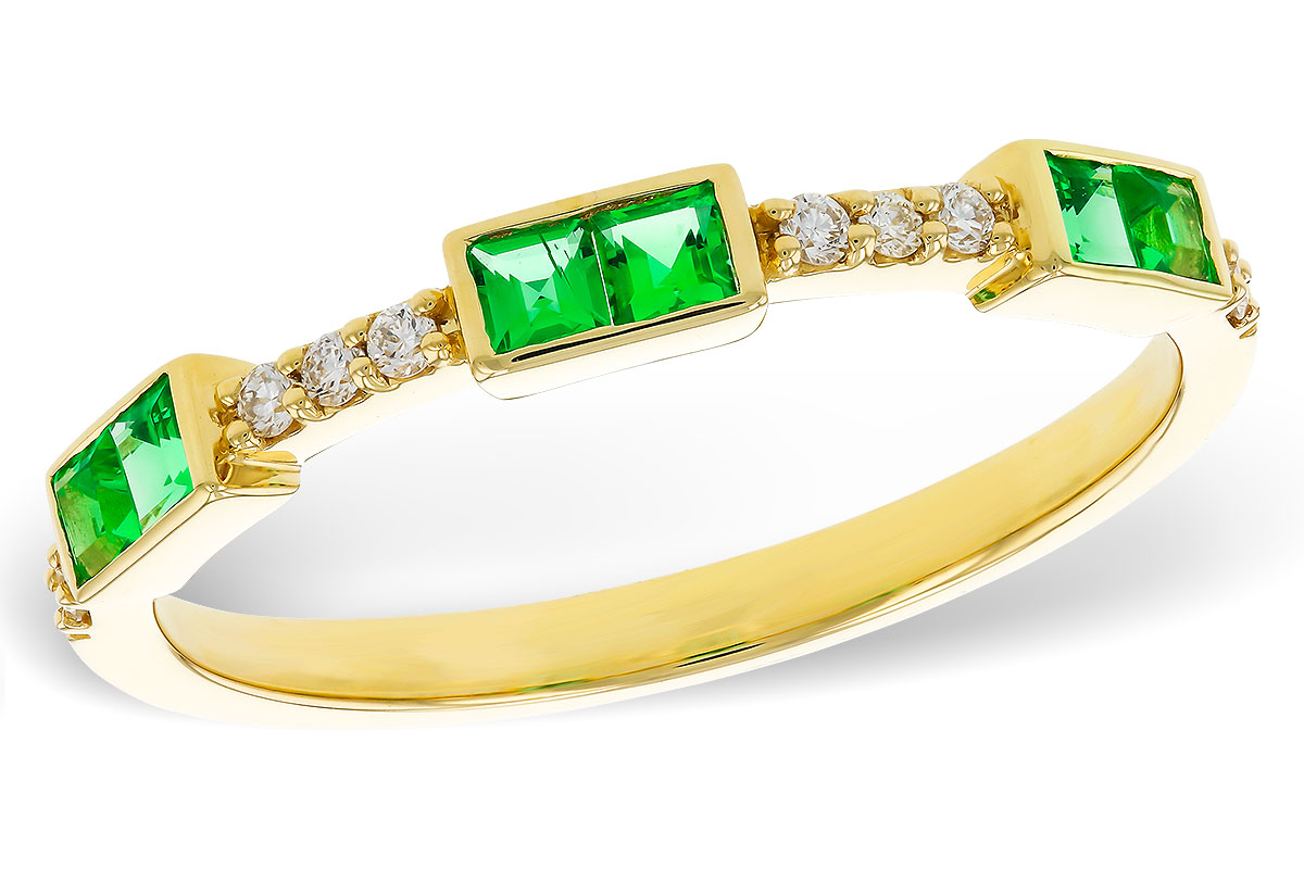 M284-04799: LDS WED RG .23 TW EMERALD .30 TGW