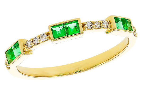 M284-04799: LDS WED RG .23 TW EMERALD .30 TGW