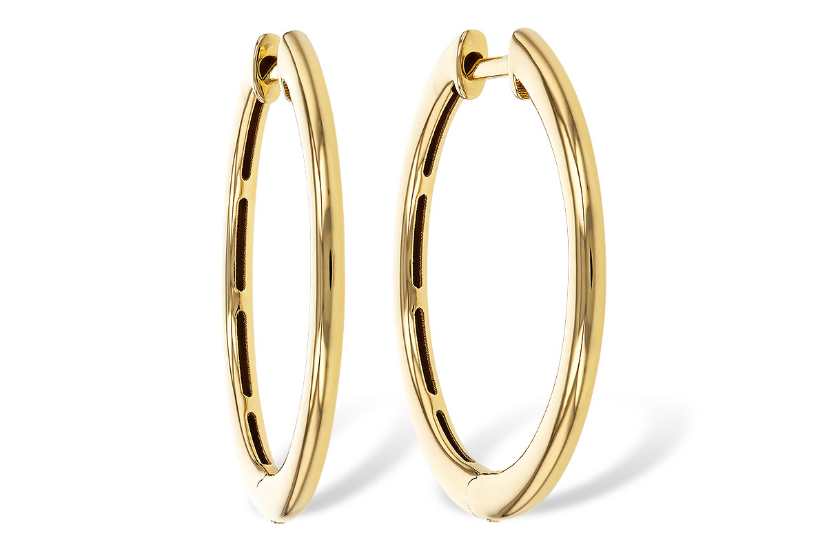M284-07480: GOLD EARRINGS (24MM)