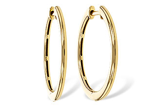 M284-07480: GOLD EARRINGS (24MM)