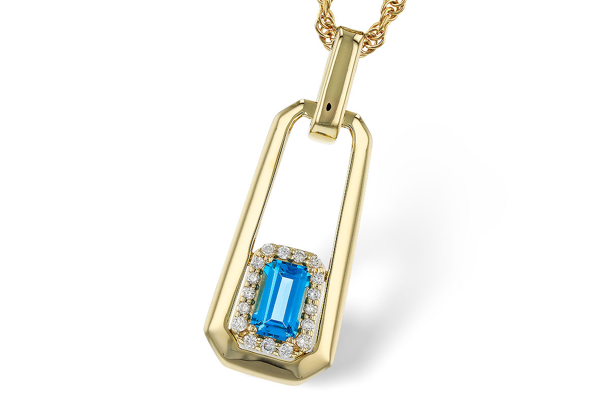 M284-08426: NECKLACE .33 BLUE TOPAZ .40 TGW (5x3MM BT)