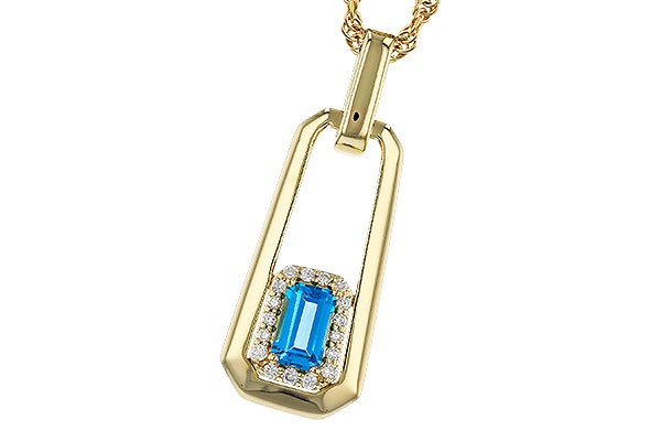 M284-08426: NECKLACE .33 BLUE TOPAZ .40 TGW (5x3MM BT)