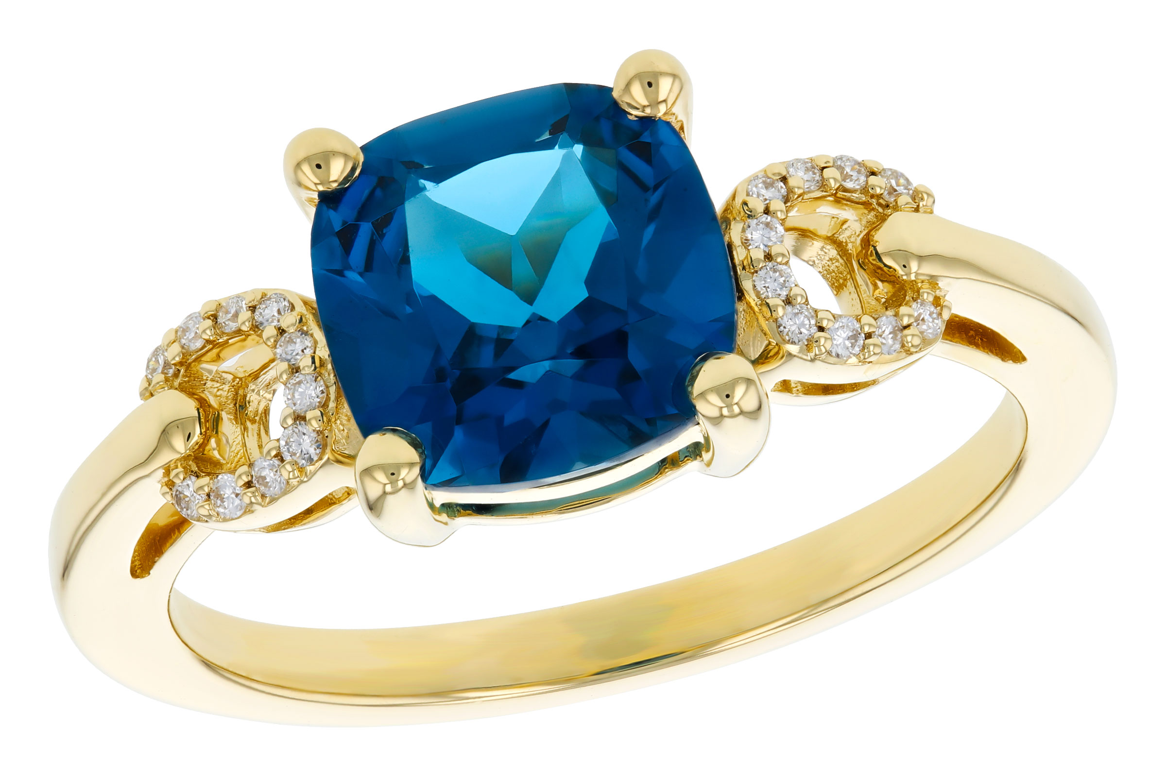 M284-92953: LDS RG 2.16 LONDON BLUE TOPAZ 2.21 TGW (8MM LBT)