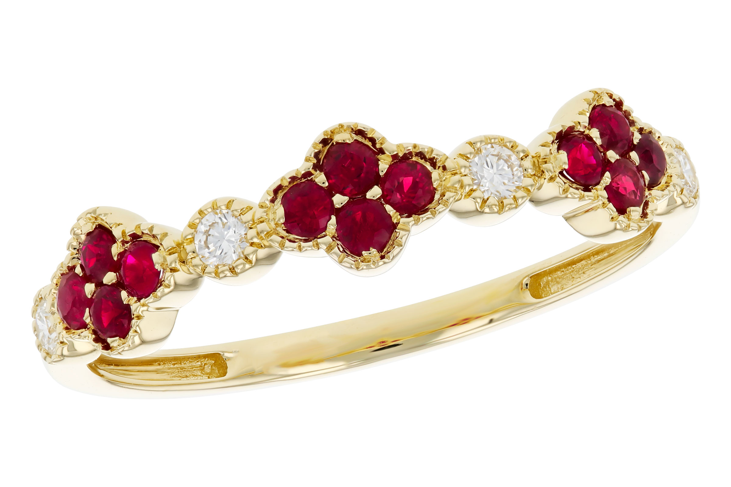 M284-93844: LDS WED RG .22 TW RUBY .30 TGW